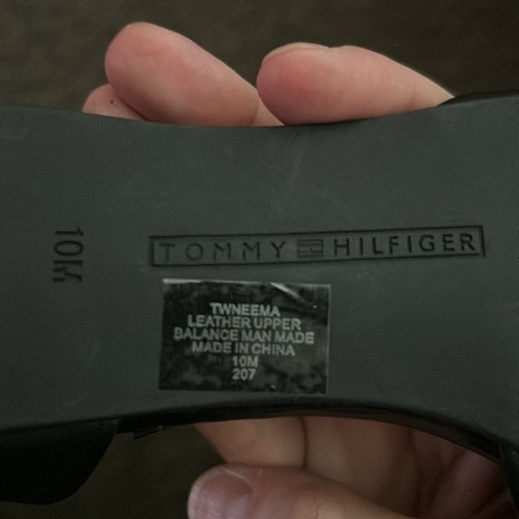 Tommy Hilfiger new black leather flats size 10 - Picture 4 of 6